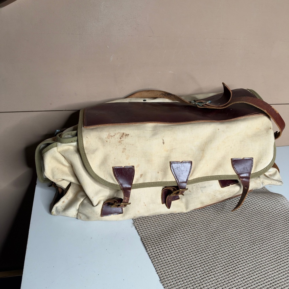 Vintage Gokey Special Sports Equipment Canvas Leather Messenger Bag St Paul MN